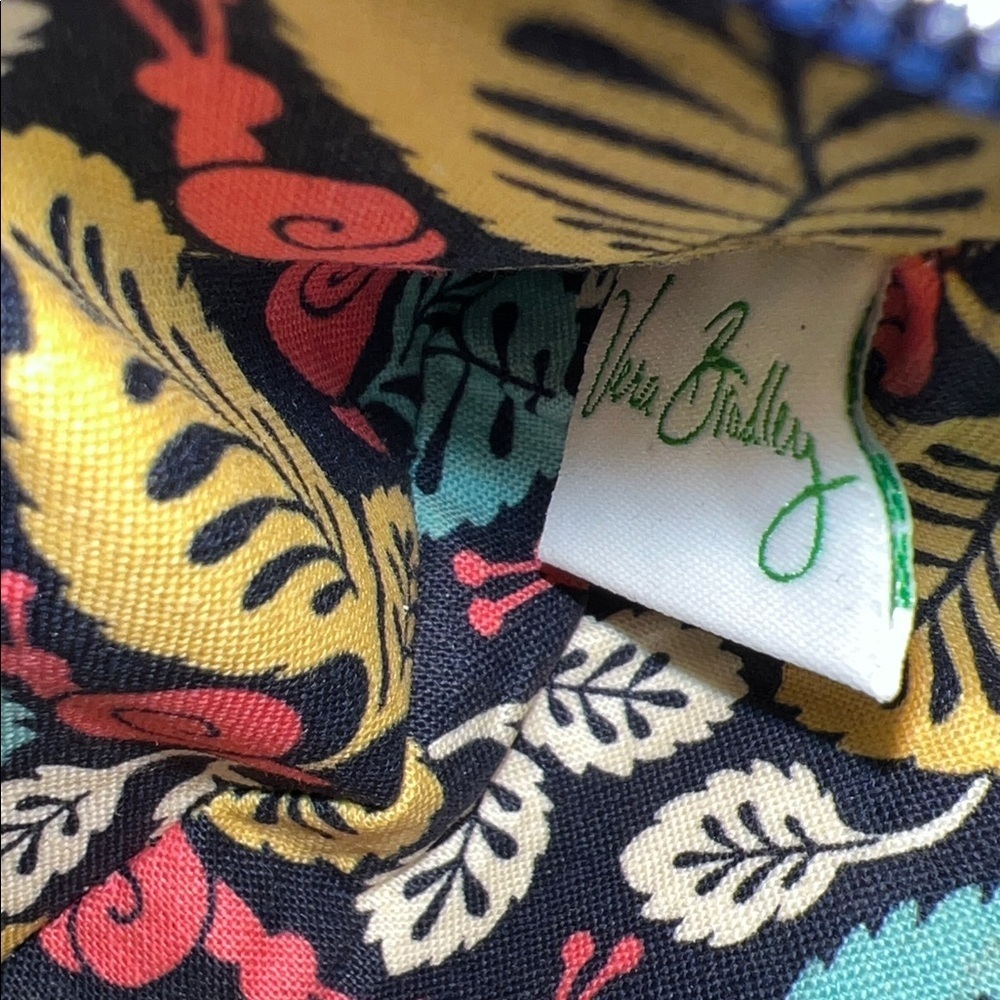 VERA BRADLEY Happy Snails 2011 Patchwork Snap Wallet Blue Yellow Orange Y2K - Picture 13 of 14